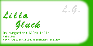 lilla gluck business card
